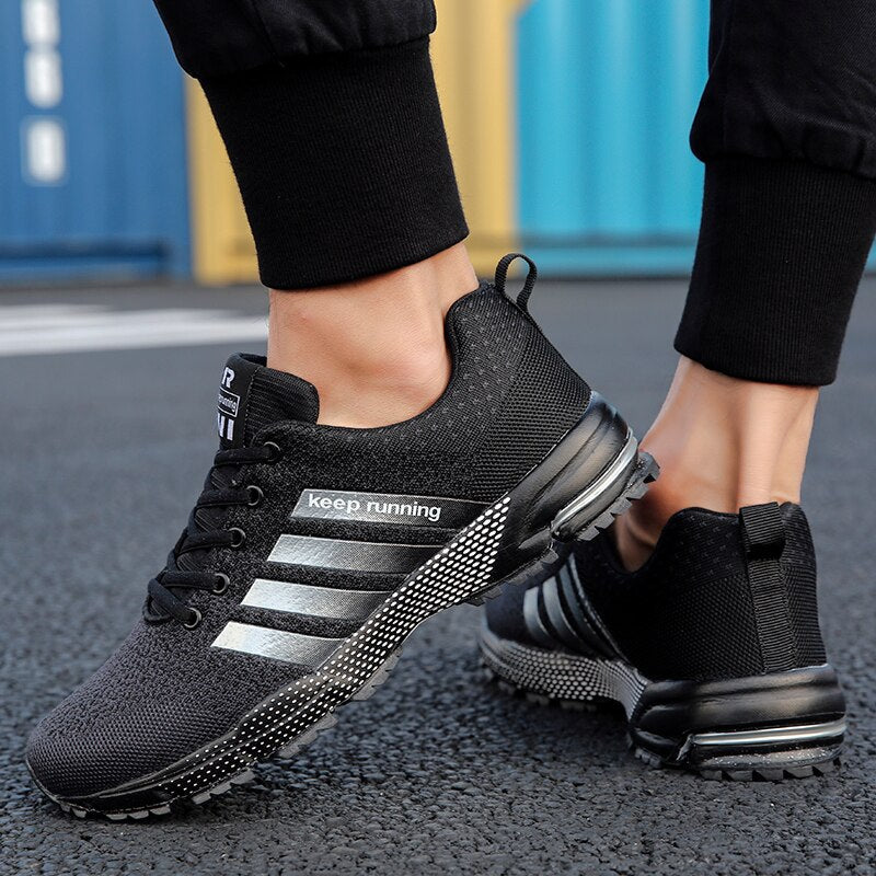 Męskie buty do biegania z odblaskowymi detalami