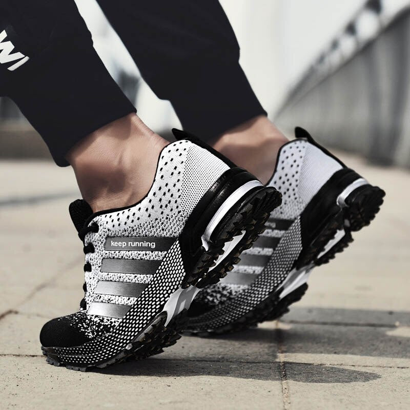 Męskie buty do biegania z odblaskowymi detalami