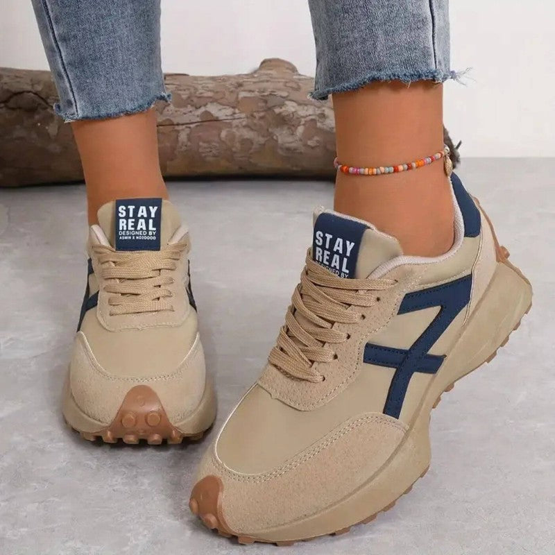 Damskie ortopedyczne sneakersy z antypoślizgową podeszwą