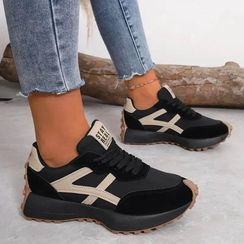 Damskie ortopedyczne sneakersy z antypoślizgową podeszwą