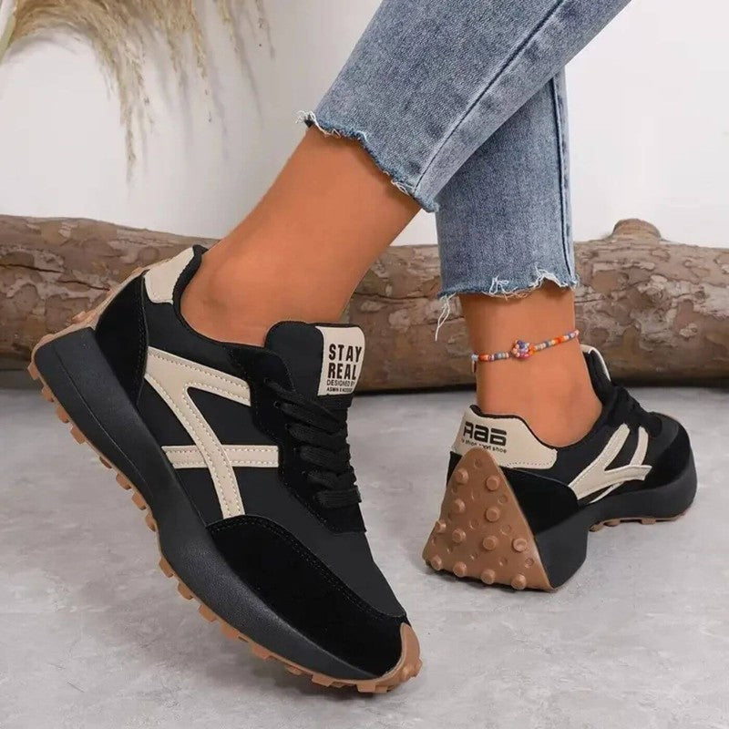 Damskie ortopedyczne sneakersy z antypoślizgową podeszwą