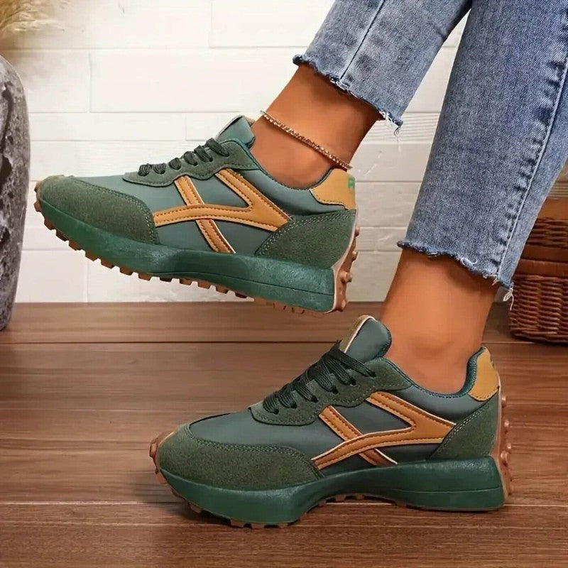 Damskie ortopedyczne sneakersy z antypoślizgową podeszwą