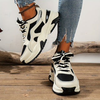 Damskie sneakersy na grubszej podeszwie