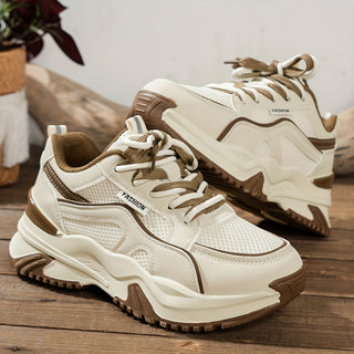 Damskie sneakersy na grubszej podeszwie