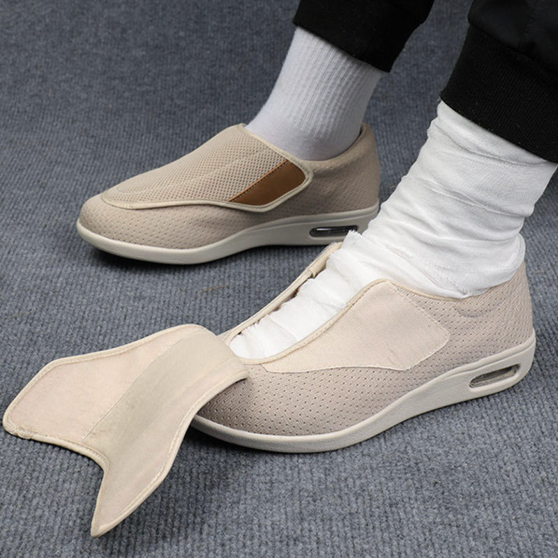 Damskie szerokie buty dla diabetyków na rzepy