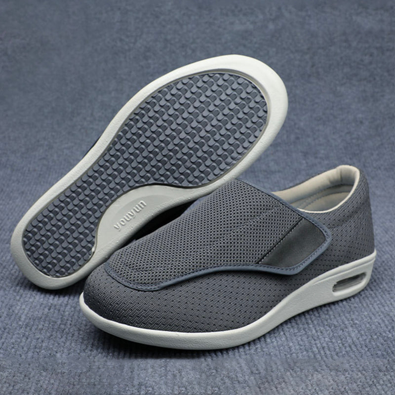 Damskie szerokie buty dla diabetyków na rzepy