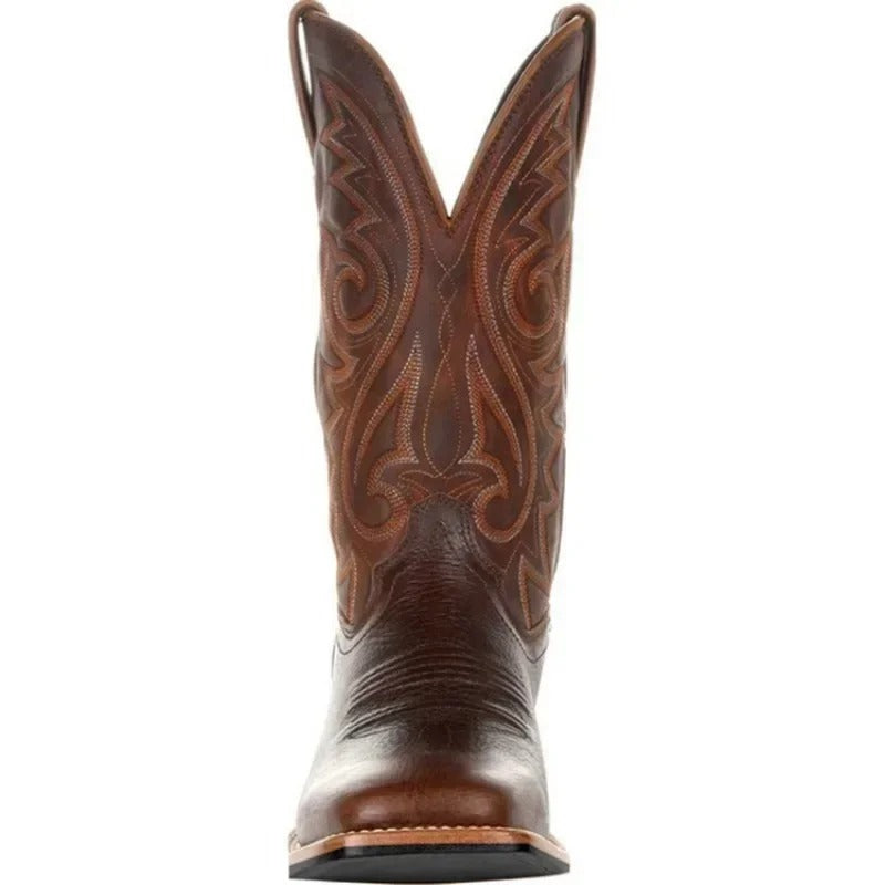 Męskie skórzane kowbojki w stylu western