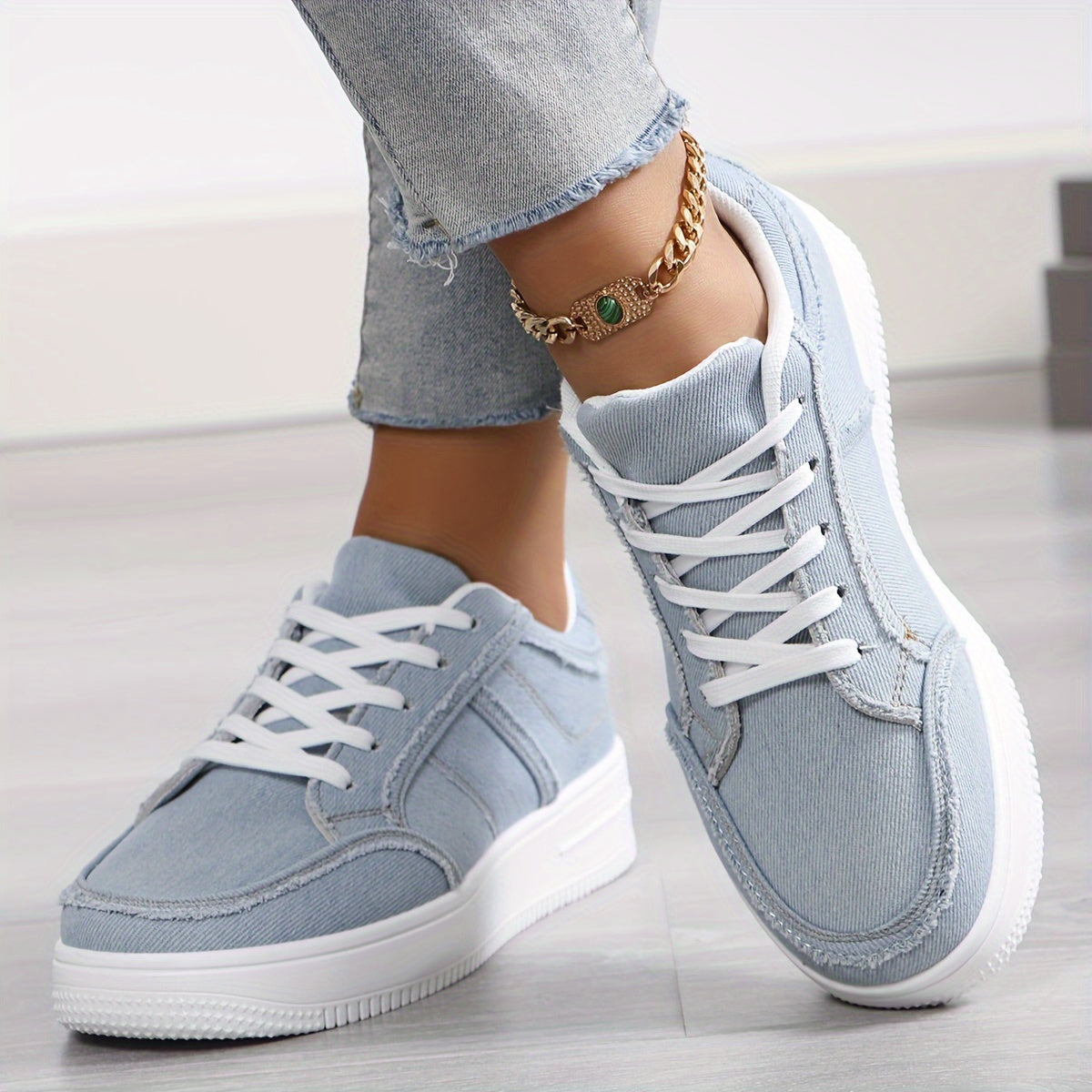 Damskie niskie sneakersy, oddychające na co dzień