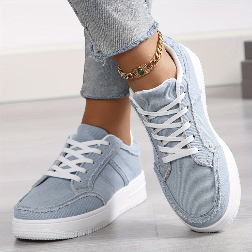 Damskie niskie sneakersy, oddychające na co dzień