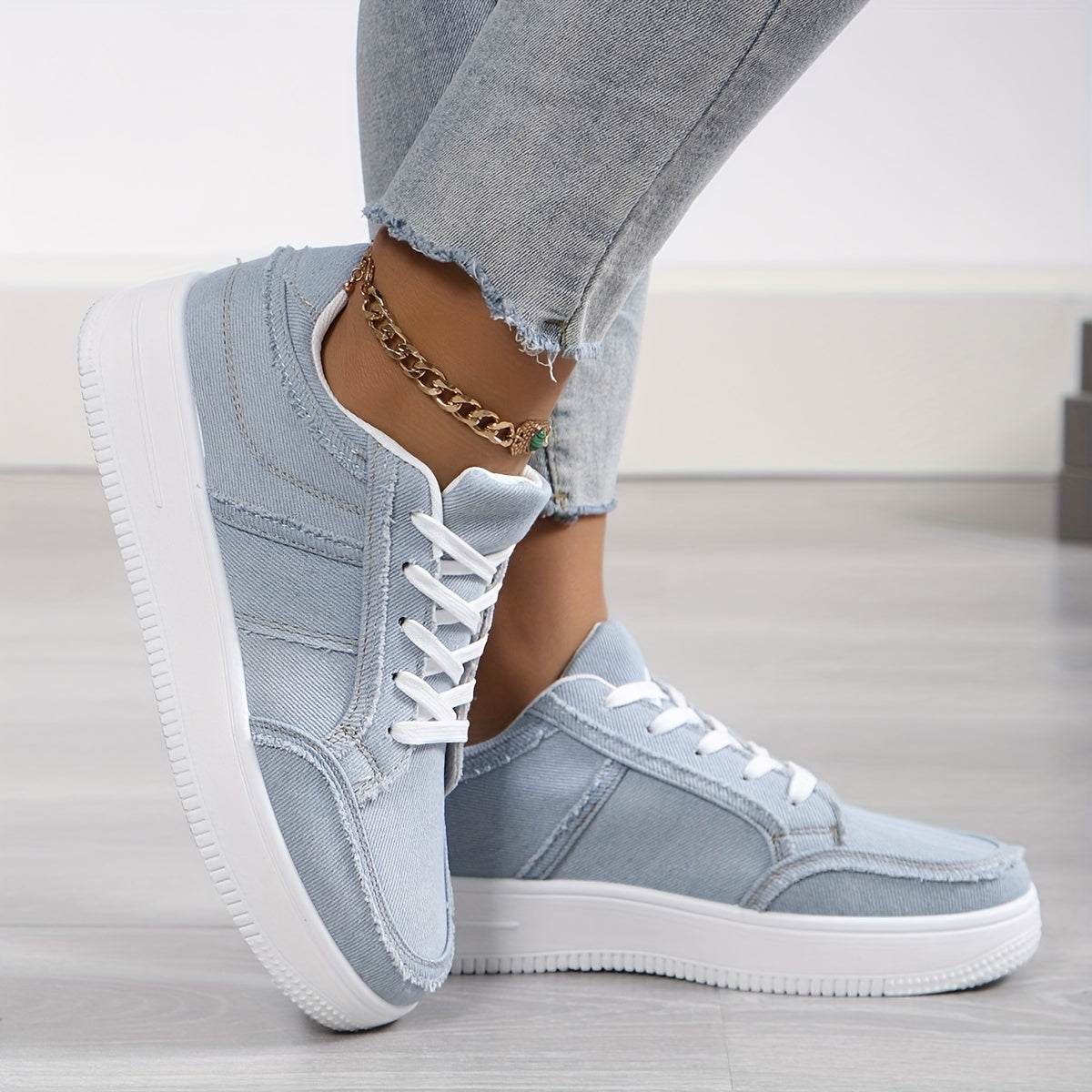 Damskie niskie sneakersy, oddychające na co dzień