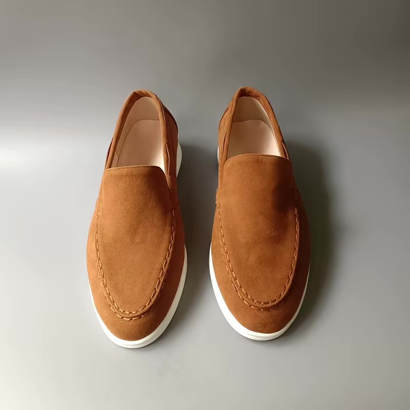Męskie wsuwane buty w stylu zamszu