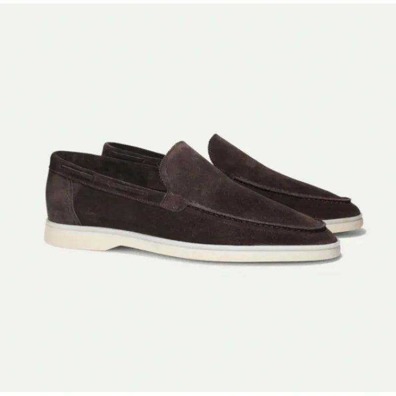 Męskie wsuwane buty w stylu zamszu