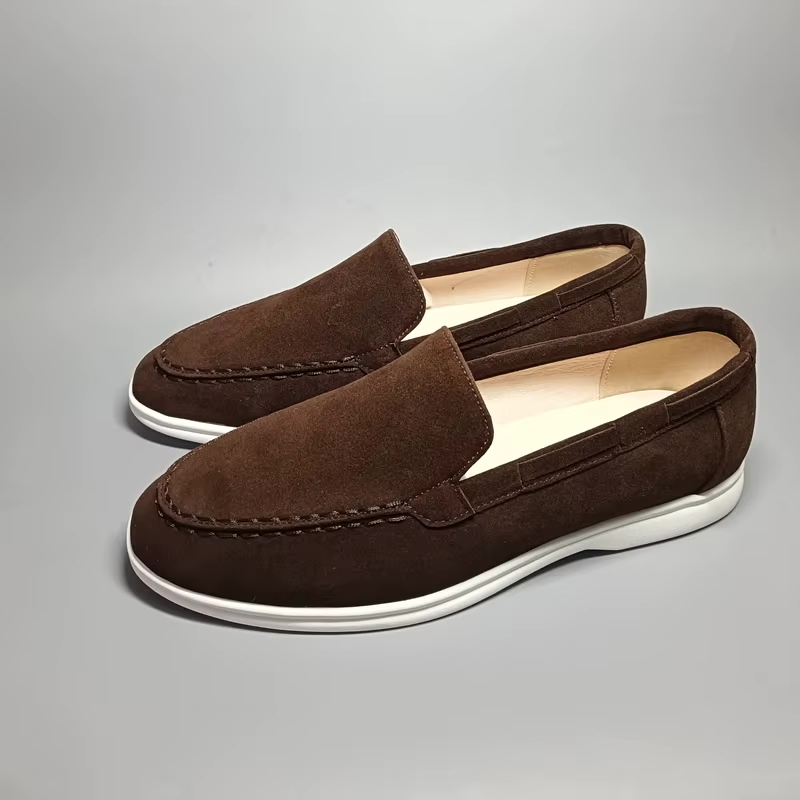 Męskie wsuwane buty w stylu zamszu