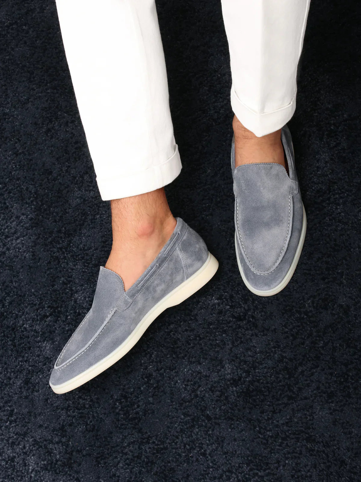Męskie wsuwane buty w stylu zamszu