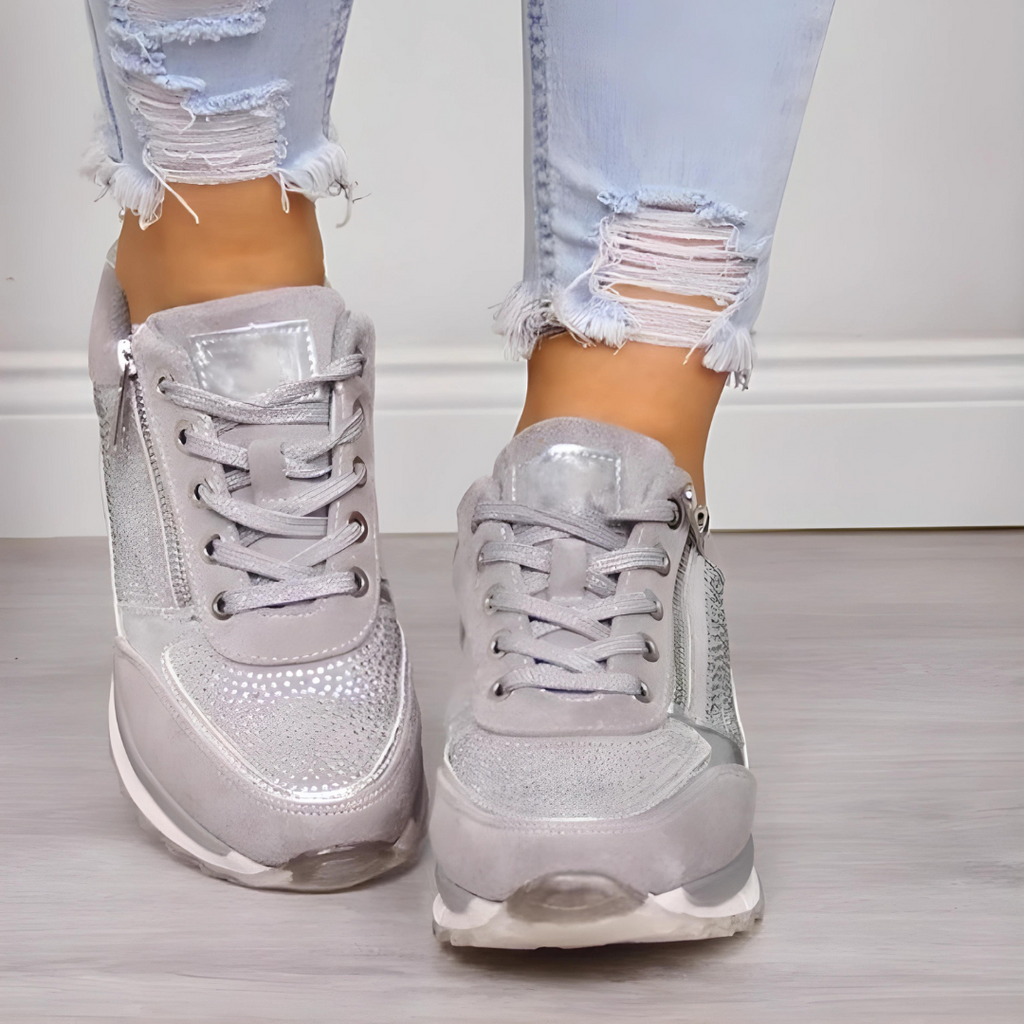Damskie ortopedyczne sneakersy komfortowe na spacery