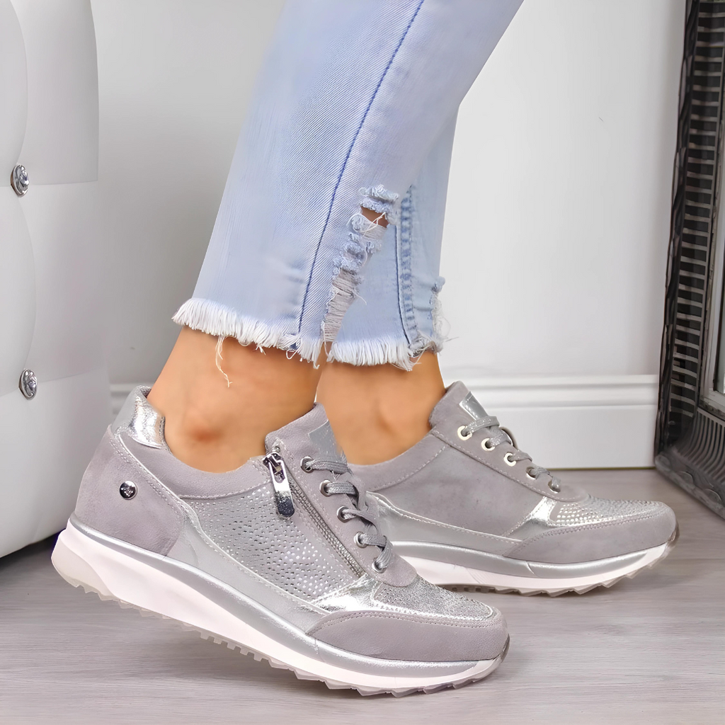 Damskie ortopedyczne sneakersy komfortowe na spacery