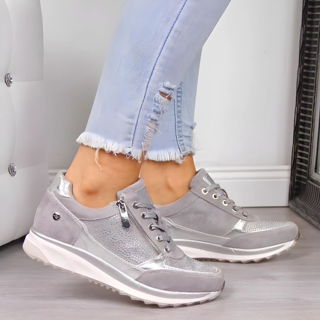 Damskie ortopedyczne sneakersy komfortowe na spacery