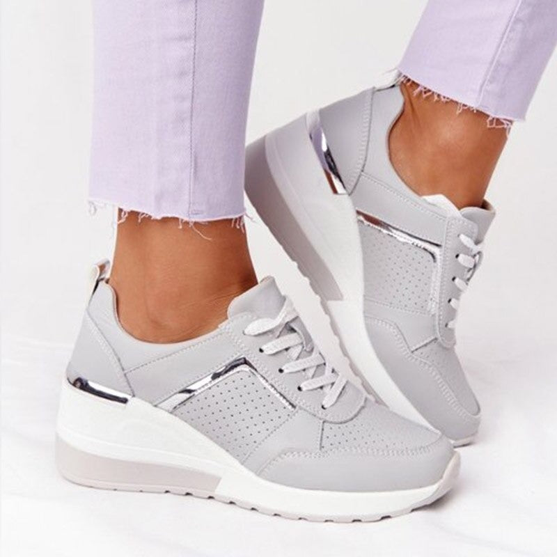 Damskie modne sneakersy, wygodne na spacery