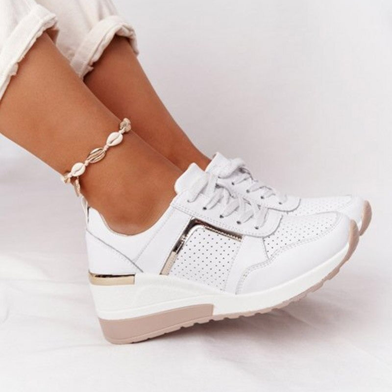 Damskie modne sneakersy, wygodne na spacery