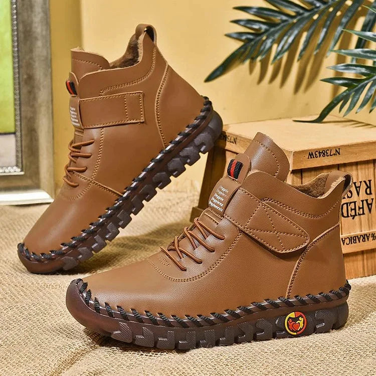 Damskie buty trekkingowe za kostkę z dobrą przyczepnością