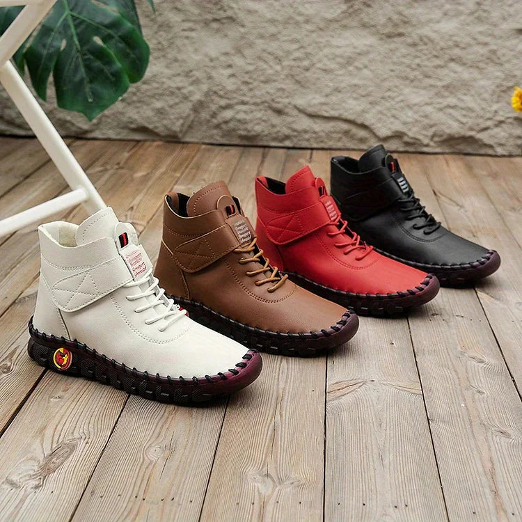 Damskie buty trekkingowe za kostkę z dobrą przyczepnością