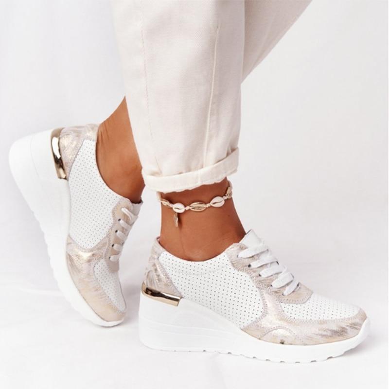Damskie sneakersy ze wzmocnioną podeszwą