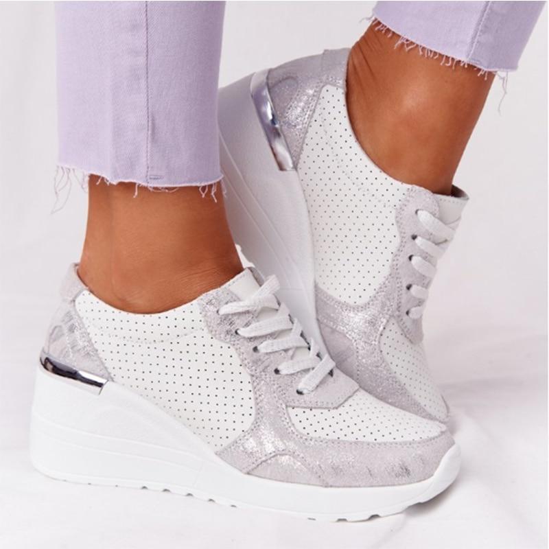 Damskie sneakersy ze wzmocnioną podeszwą