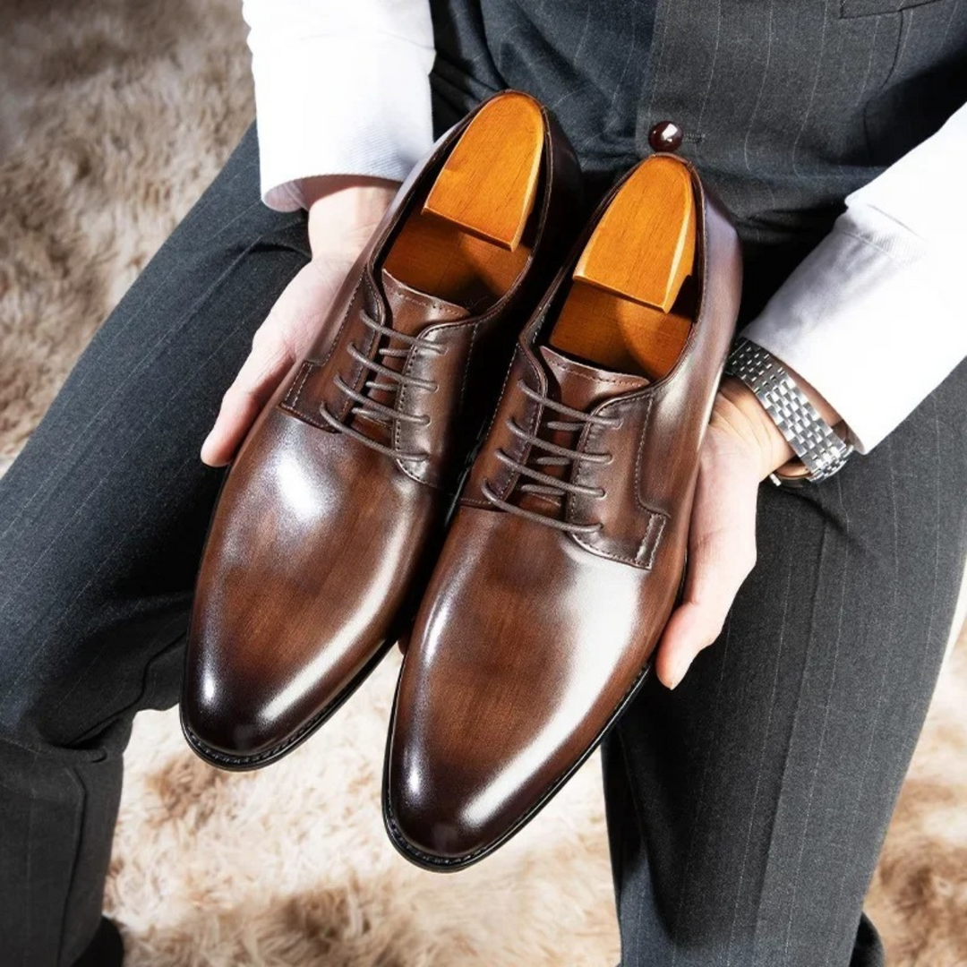 Męskie skórzane buty klasyczne premium