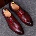 Męskie eleganckie skórzane buty na sznurówki