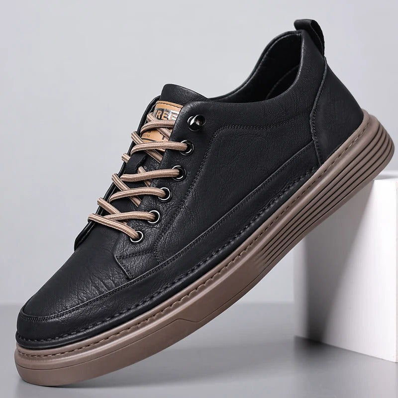 Męskie skórzane buty, eleganckie i wygodne