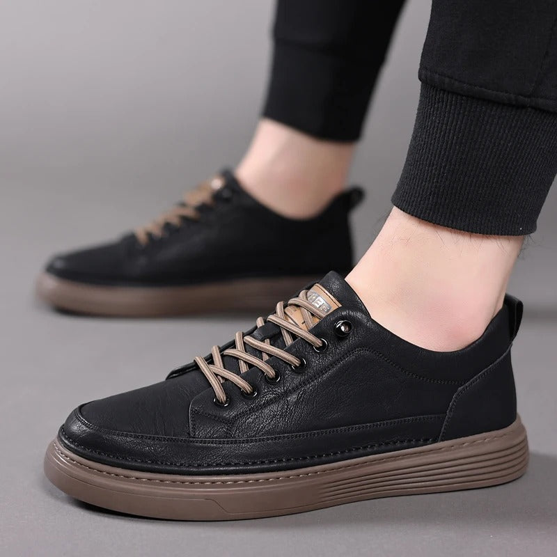 Męskie skórzane buty, eleganckie i wygodne