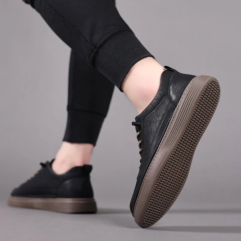 Męskie skórzane buty, eleganckie i wygodne
