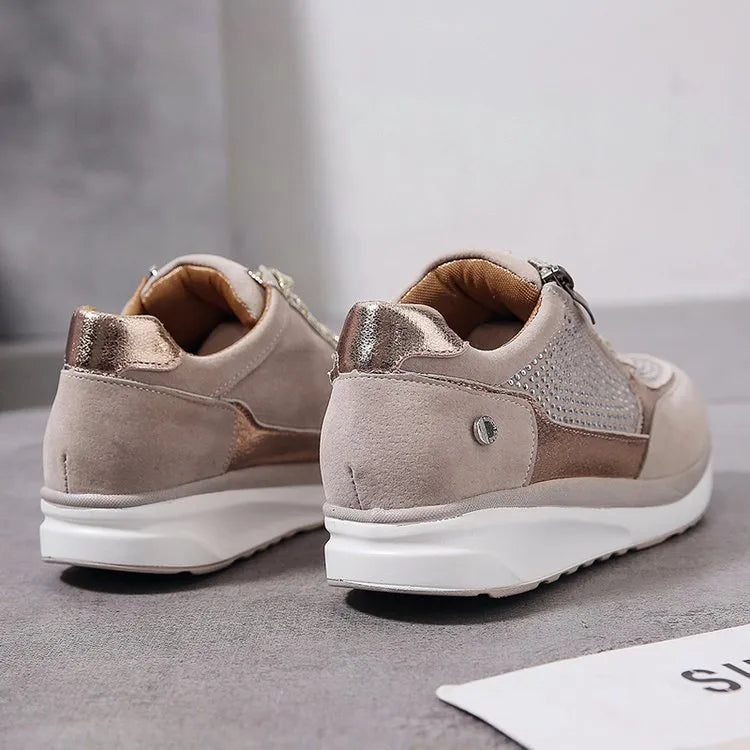 Damskie ergonomiczne oddychające sneakersy na co dzień