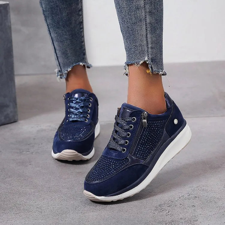 Damskie ergonomiczne oddychające sneakersy na co dzień