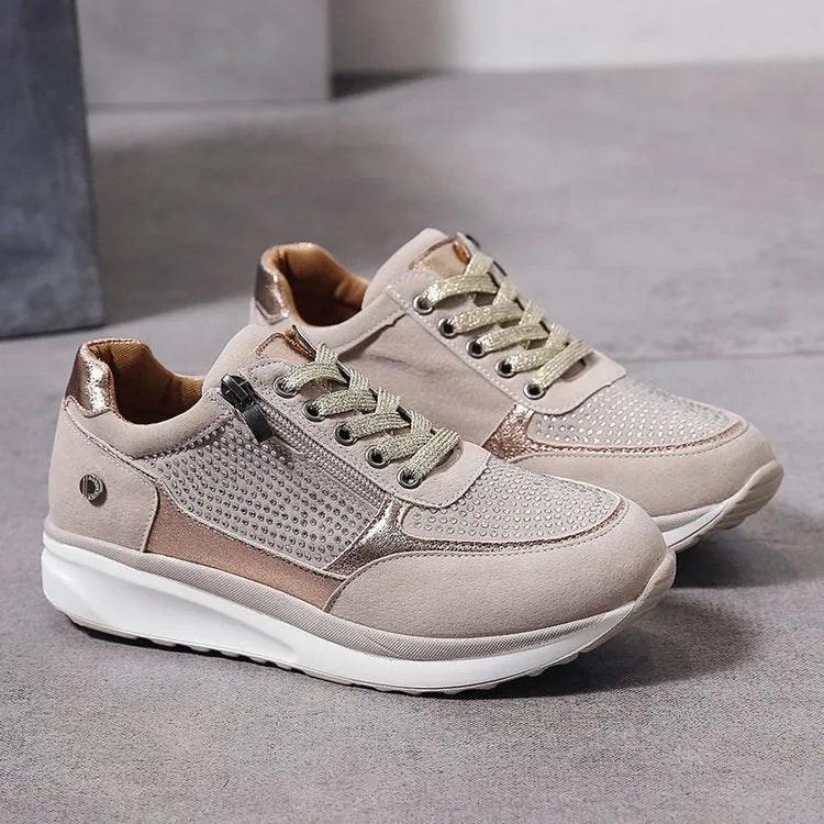 Damskie ergonomiczne oddychające sneakersy na co dzień
