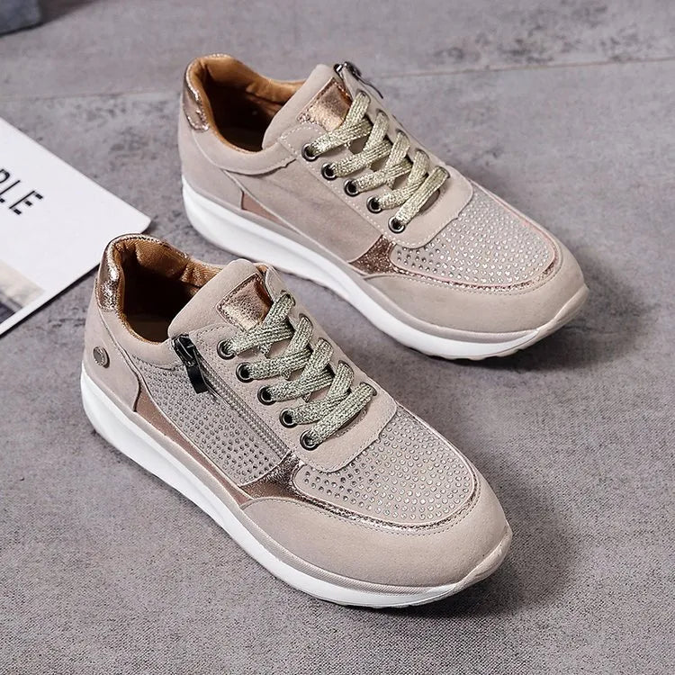 Damskie ergonomiczne oddychające sneakersy na co dzień