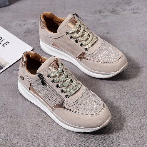 Damskie ergonomiczne oddychające sneakersy na co dzień