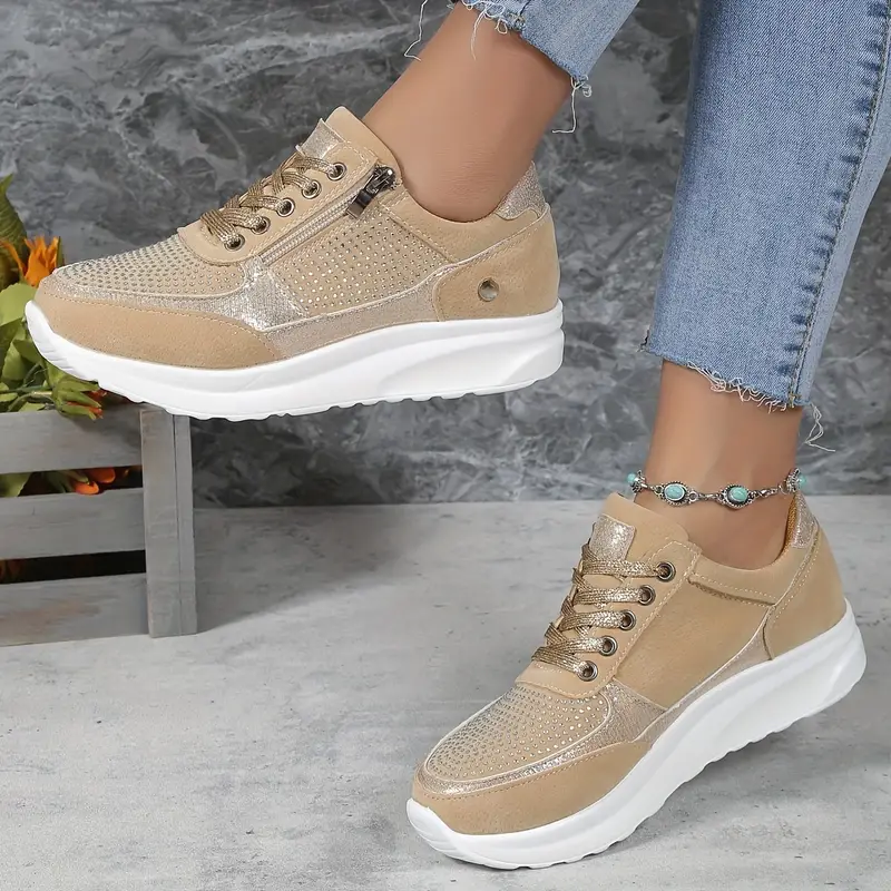 Damskie ergonomiczne oddychające sneakersy na co dzień