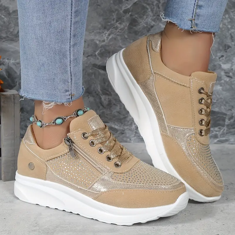 Damskie ergonomiczne oddychające sneakersy na co dzień
