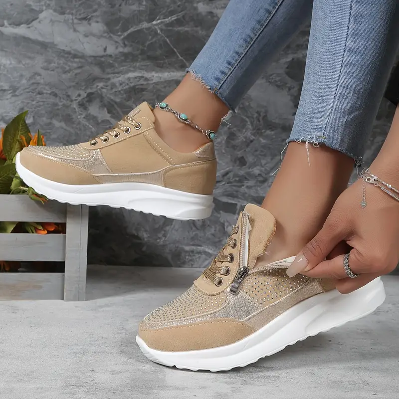 Damskie ergonomiczne oddychające sneakersy na co dzień