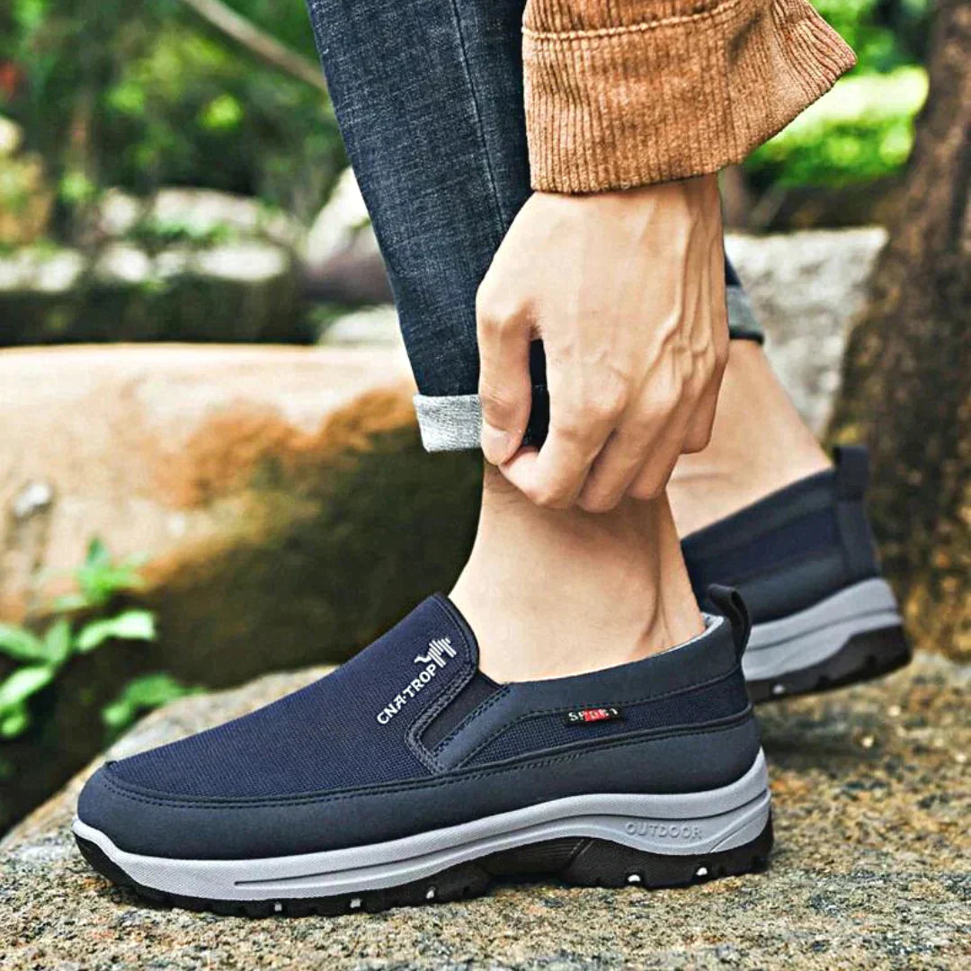 Męskie ortopedyczne buty trekkingowe z amortyzacją