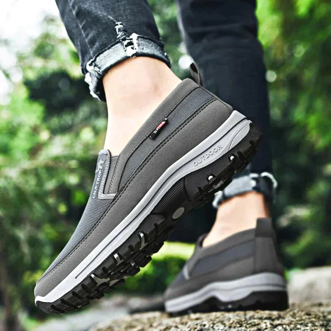 Męskie ortopedyczne buty trekkingowe z amortyzacją