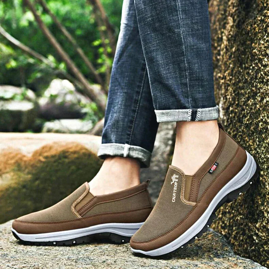 Męskie ortopedyczne buty trekkingowe z amortyzacją