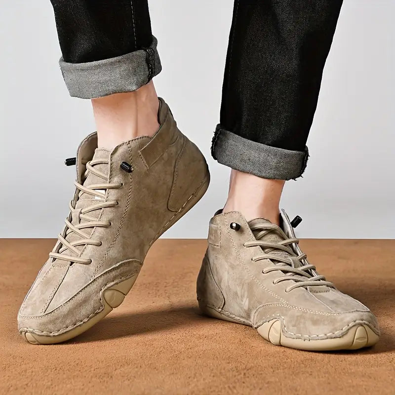 Męskie wodoodporne buty z elastyczną wstawką