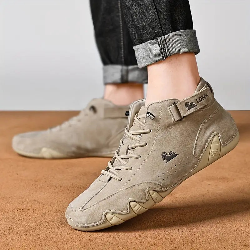 Męskie wodoodporne buty z elastyczną wstawką