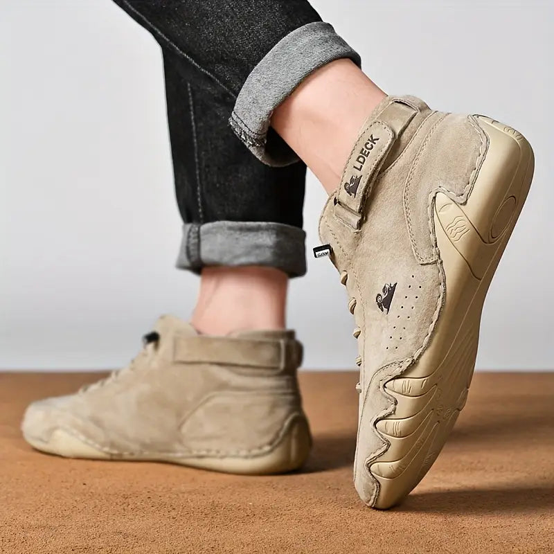 Męskie wodoodporne buty z elastyczną wstawką