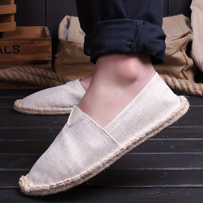 Męskie lekkie espadryle wsuwane na lato