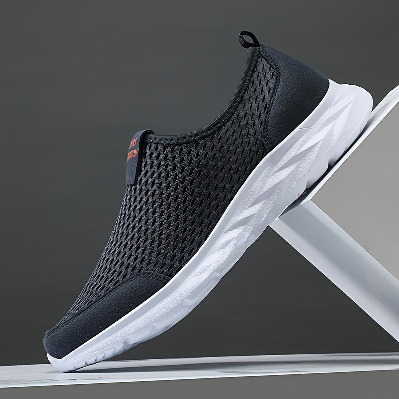 Męskie wsuwane sneakersy z oddychającej siateczki
