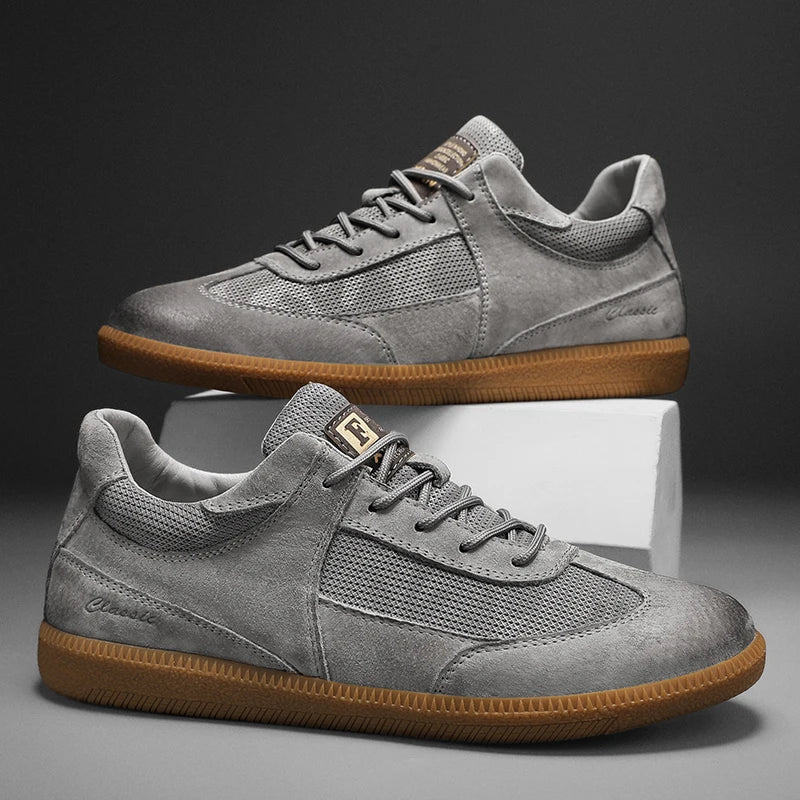 Damskie skórzane sneakersy w stylu włoskim
