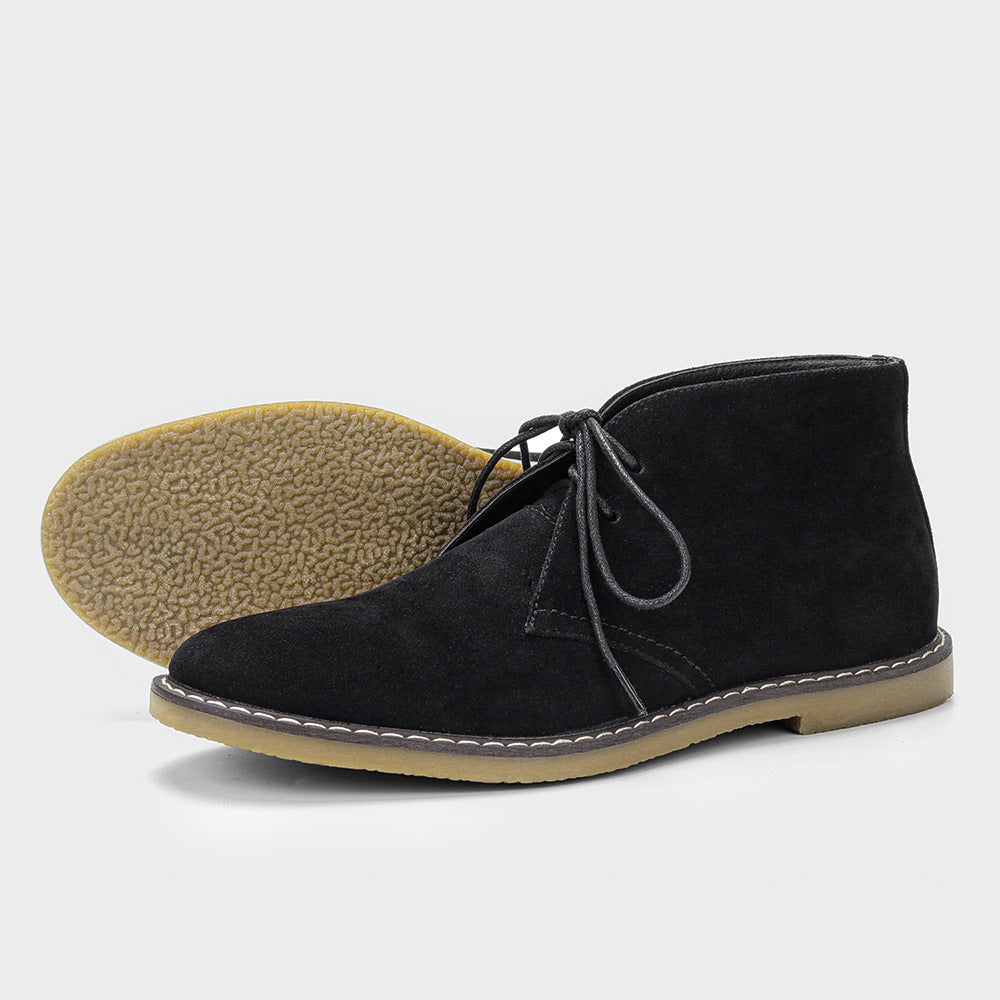 Męskie klasyczne zamszowe buty desert